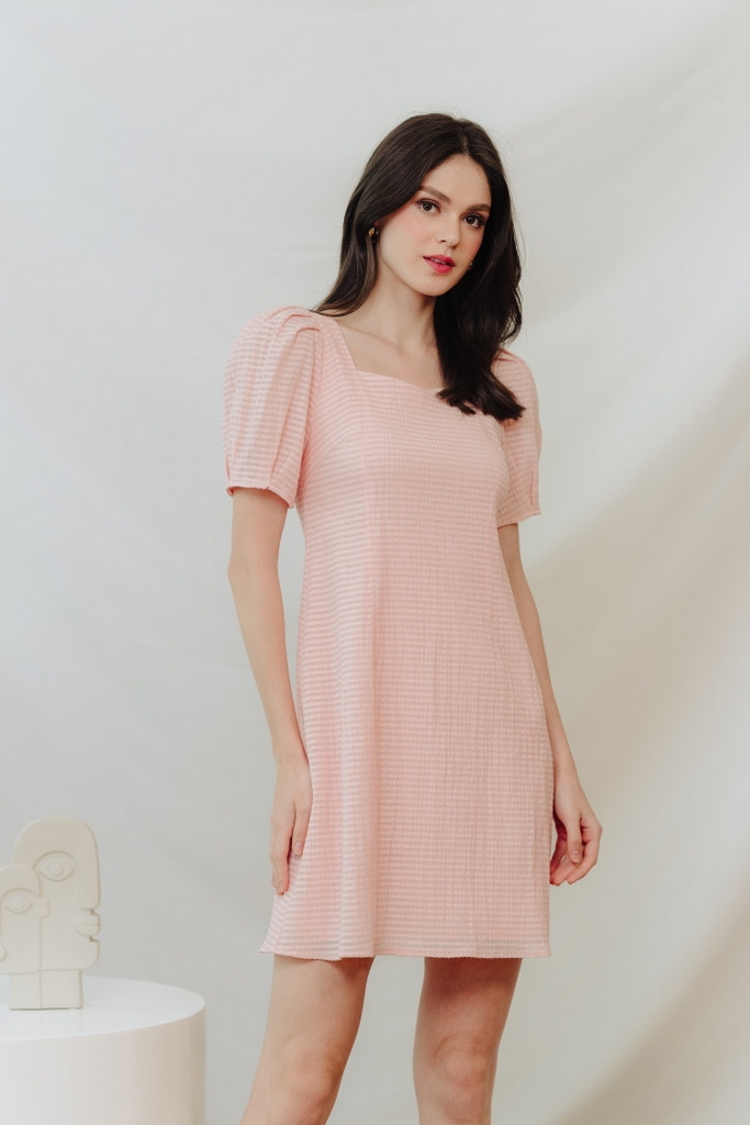 Puff short sleeve dress best sale