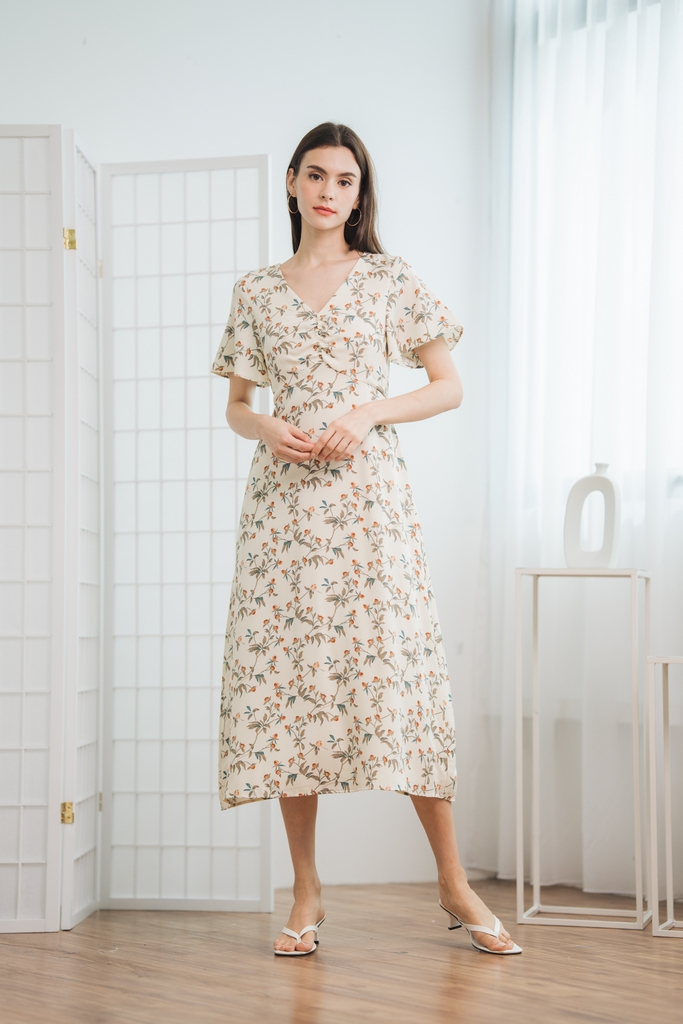 White floral dress online
