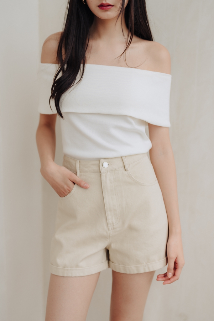 White flowy shorts on sale