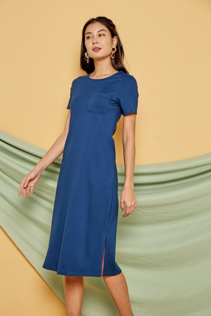 gracie embroidered midi dress