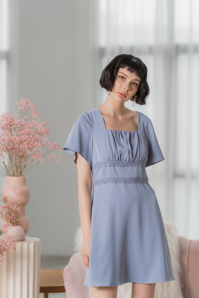 ash blue dress