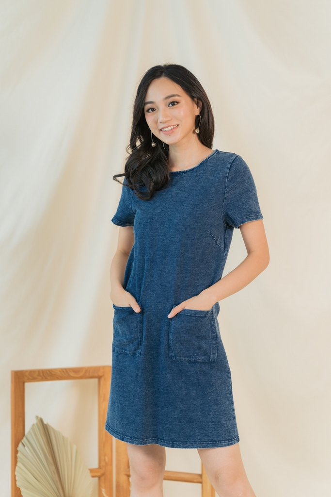 plain denim dress