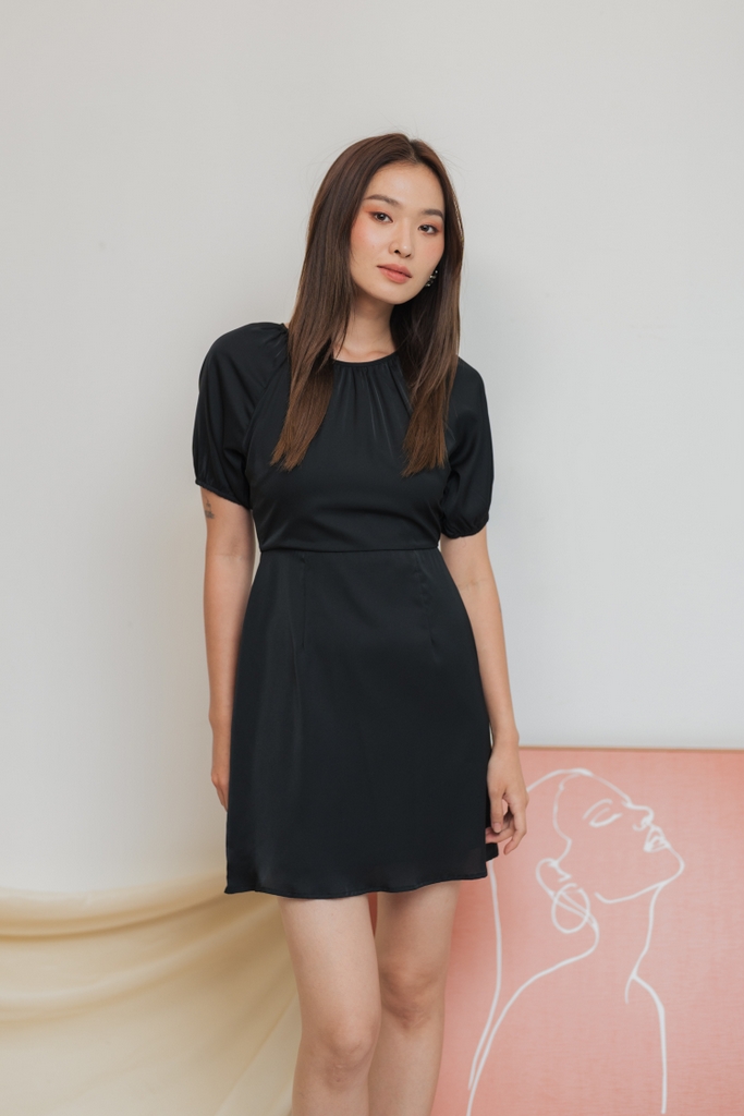 neck piece with black dress