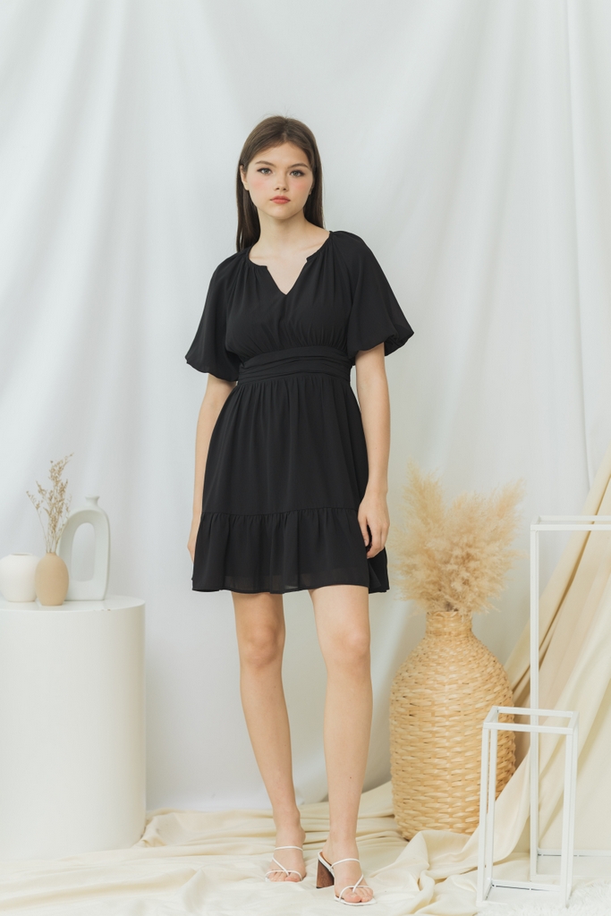 neck piece with black dress